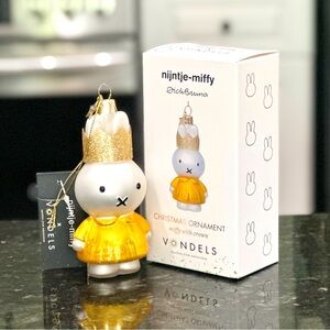 Vondels Nijntje Miffy Christmas Ornament with Gold Crown